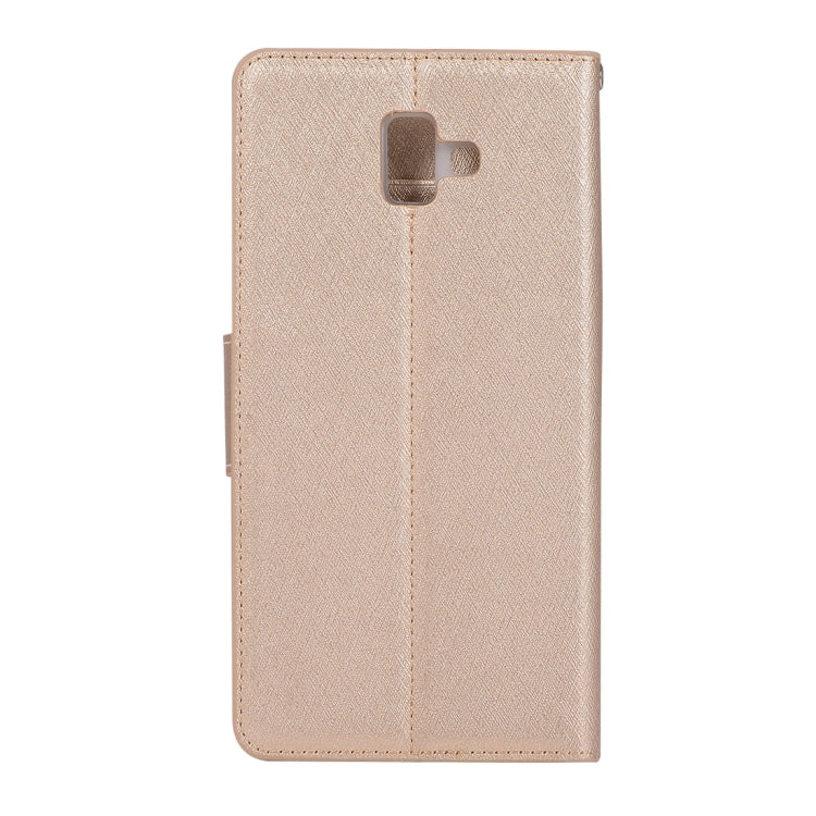 Silk Texture Horizontal Flip Leather Case for Galaxy J6+ / J6 Prime, with Holder & Card slots & Wallet & Photo Frame