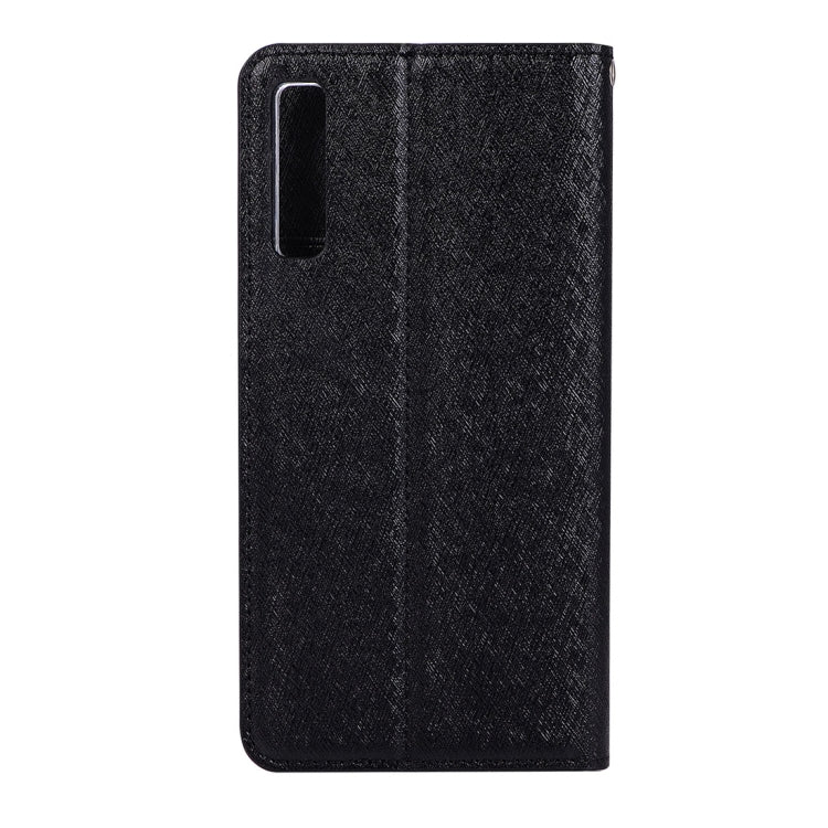 Silk Texture Horizontal Flip Leather Case for Galaxy A7 (2018), with Holder & Card slots & Wallet & Photo Frame