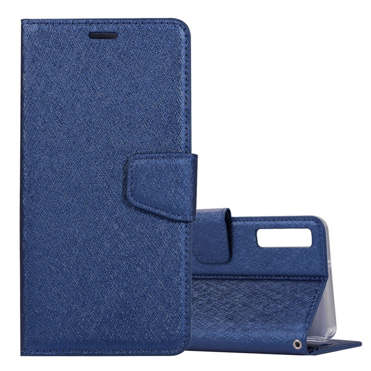 Silk Texture Horizontal Flip Leather Case for Galaxy A7 (2018), with Holder & Card slots & Wallet & Photo Frame