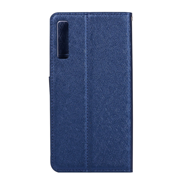 Silk Texture Horizontal Flip Leather Case for Galaxy A7 (2018), with Holder & Card slots & Wallet & Photo Frame