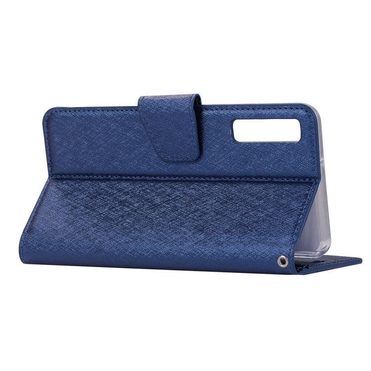 Silk Texture Horizontal Flip Leather Case for Galaxy A7 (2018), with Holder & Card slots & Wallet & Photo Frame