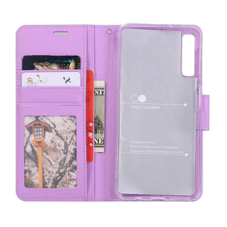 Silk Texture Horizontal Flip Leather Case for Galaxy A7 (2018), with Holder & Card slots & Wallet & Photo Frame