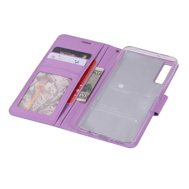 Silk Texture Horizontal Flip Leather Case for Galaxy A7 (2018), with Holder & Card slots & Wallet & Photo Frame