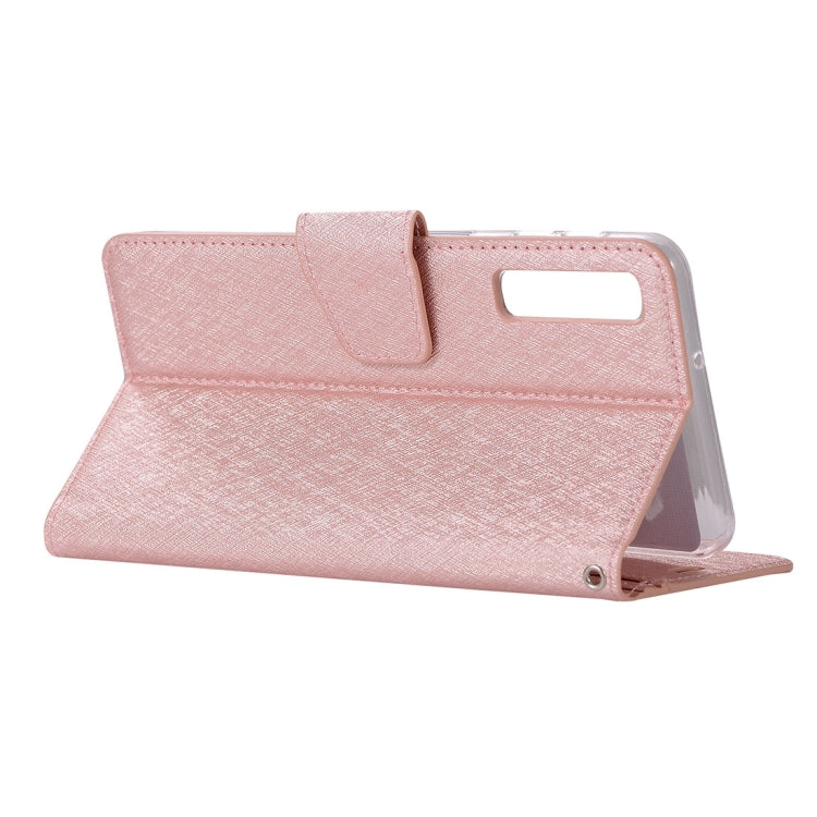 Silk Texture Horizontal Flip Leather Case for Galaxy A7 (2018), with Holder & Card slots & Wallet & Photo Frame
