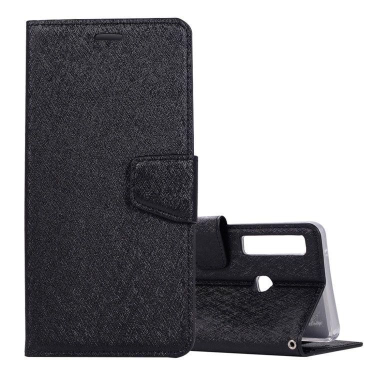 Silk Texture Horizontal Flip Leather Case for Galaxy A9 (2018) / A9s, with Holder & Card slots & Wallet & Photo Frame