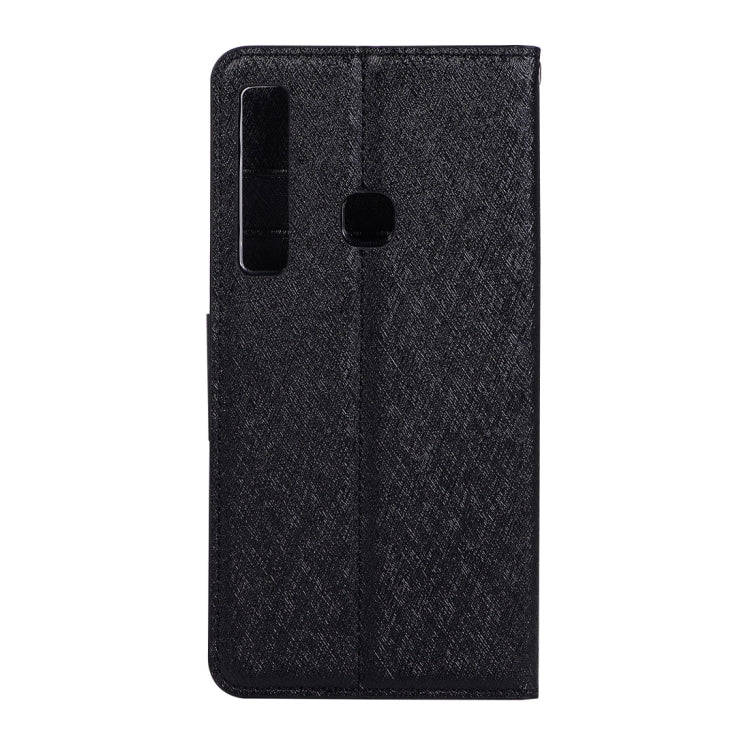 Silk Texture Horizontal Flip Leather Case for Galaxy A9 (2018) / A9s, with Holder & Card slots & Wallet & Photo Frame