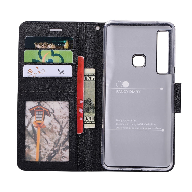 Silk Texture Horizontal Flip Leather Case for Galaxy A9 (2018) / A9s, with Holder & Card slots & Wallet & Photo Frame