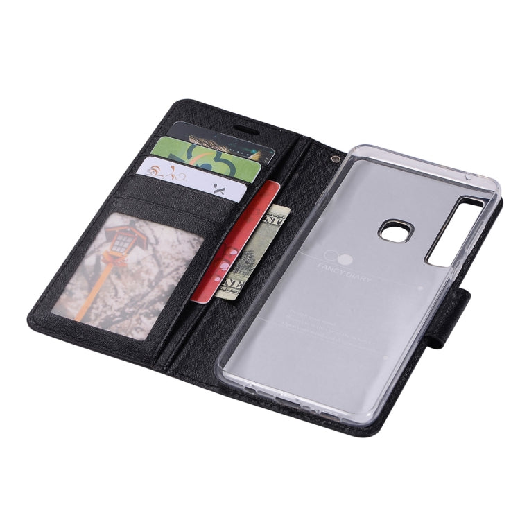 Silk Texture Horizontal Flip Leather Case for Galaxy A9 (2018) / A9s, with Holder & Card slots & Wallet & Photo Frame