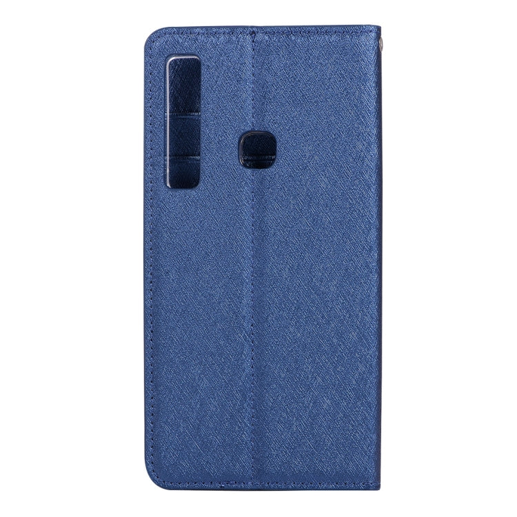 Silk Texture Horizontal Flip Leather Case for Galaxy A9 (2018) / A9s, with Holder & Card slots & Wallet & Photo Frame
