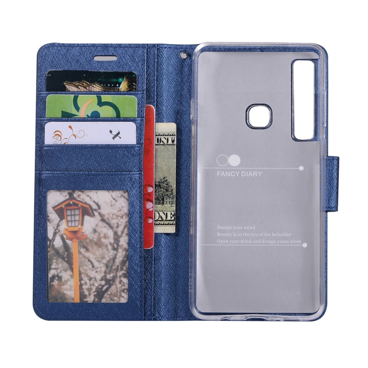 Silk Texture Horizontal Flip Leather Case for Galaxy A9 (2018) / A9s, with Holder & Card slots & Wallet & Photo Frame