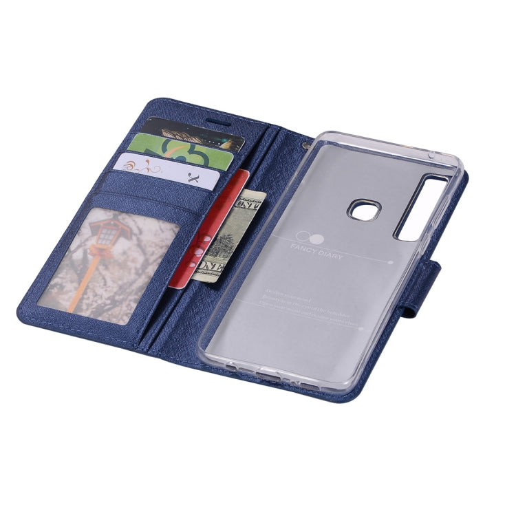 Silk Texture Horizontal Flip Leather Case for Galaxy A9 (2018) / A9s, with Holder & Card slots & Wallet & Photo Frame