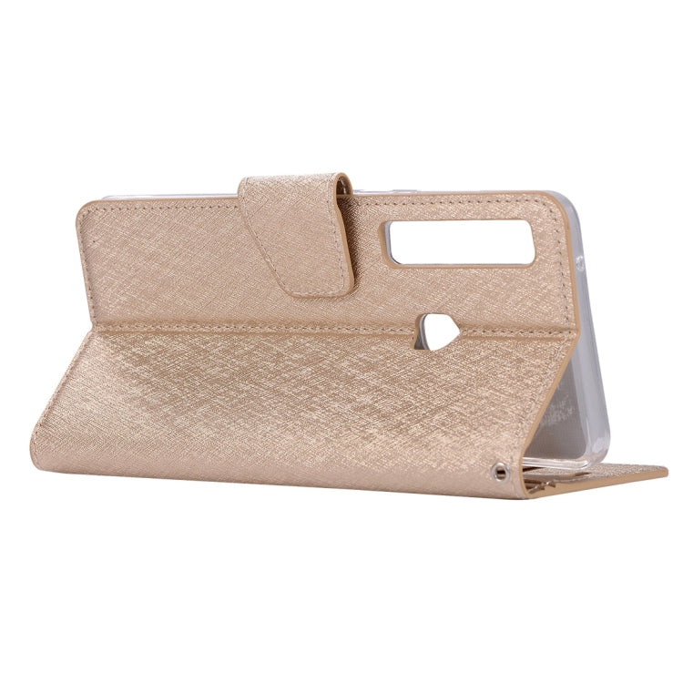 Silk Texture Horizontal Flip Leather Case for Galaxy A9 (2018) / A9s, with Holder & Card slots & Wallet & Photo Frame