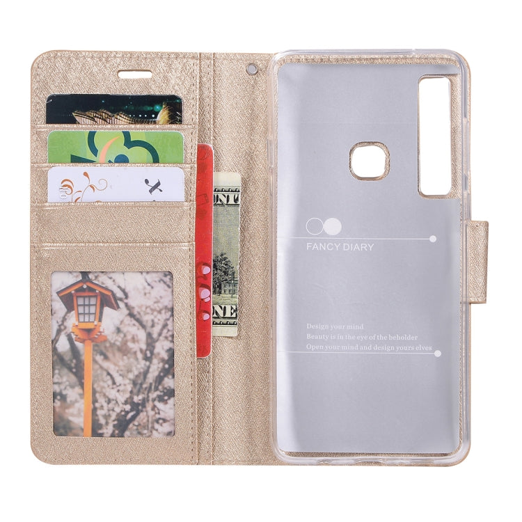 Silk Texture Horizontal Flip Leather Case for Galaxy A9 (2018) / A9s, with Holder & Card slots & Wallet & Photo Frame