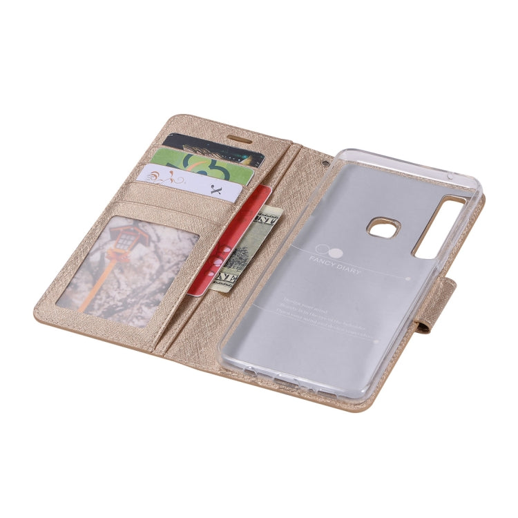 Silk Texture Horizontal Flip Leather Case for Galaxy A9 (2018) / A9s, with Holder & Card slots & Wallet & Photo Frame