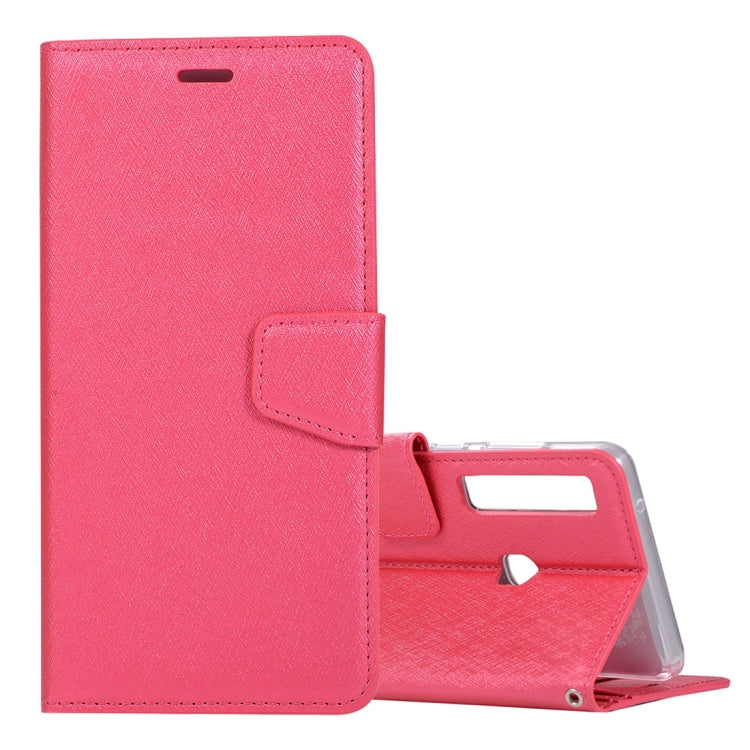 Silk Texture Horizontal Flip Leather Case for Galaxy A9 (2018) / A9s, with Holder & Card slots & Wallet & Photo Frame