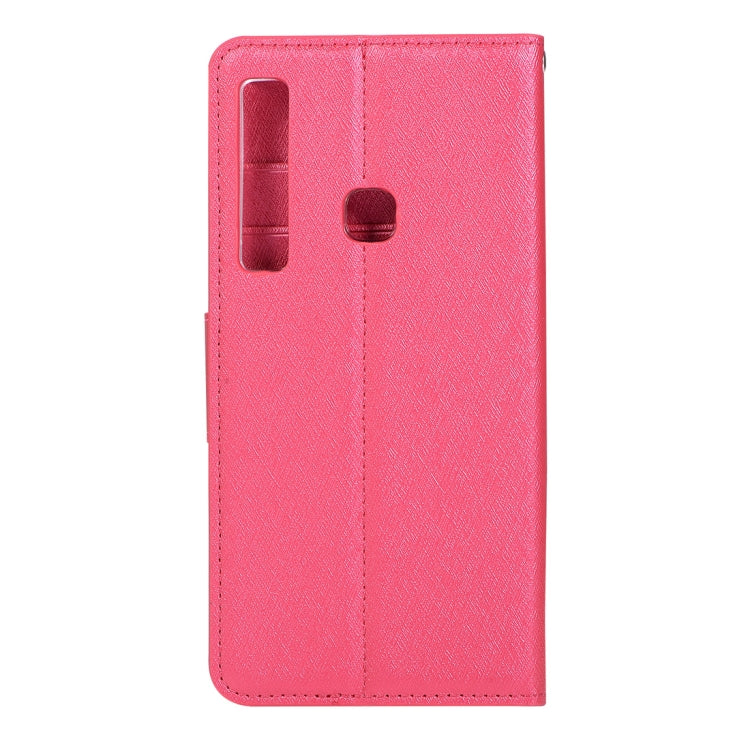 Silk Texture Horizontal Flip Leather Case for Galaxy A9 (2018) / A9s, with Holder & Card slots & Wallet & Photo Frame
