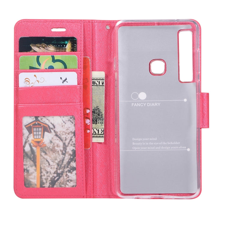 Silk Texture Horizontal Flip Leather Case for Galaxy A9 (2018) / A9s, with Holder & Card slots & Wallet & Photo Frame
