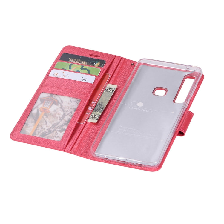 Silk Texture Horizontal Flip Leather Case for Galaxy A9 (2018) / A9s, with Holder & Card slots & Wallet & Photo Frame