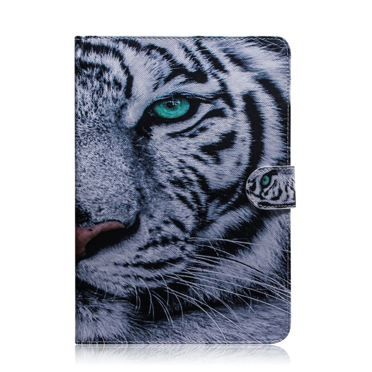 Tiger Pattern Horizontal Flip Leather Case for Galaxy Tab A 8 (2019) / P200 / P205, with Holder & Card Slot & Wallet