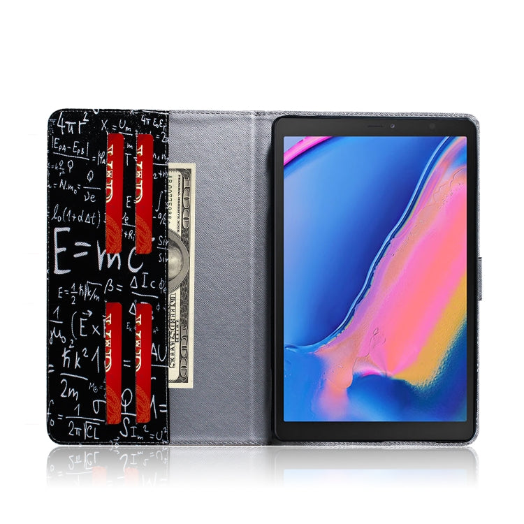 Formula Pattern Horizontal Flip Leather Case for Galaxy Tab A 8 (2019) / P200 / P205, with Holder & Card Slot & Wallet