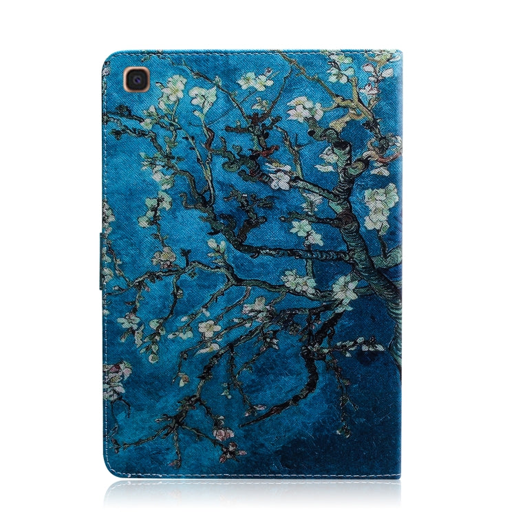 Apricot Blossom Pattern Horizontal Flip Leather Case for Galaxy Tab A 10.1 (2019) T510 / T515, with Holder & Card Slot & Wallet