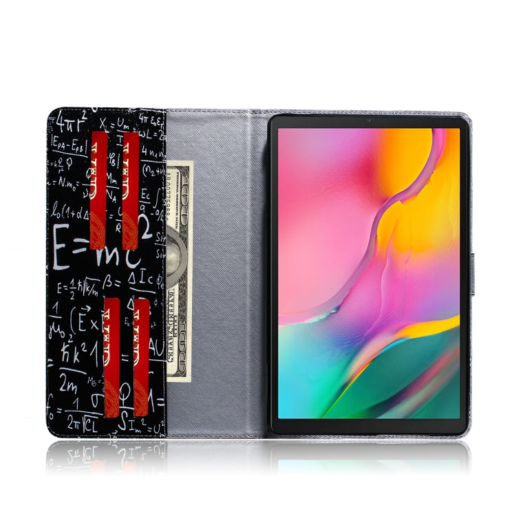 Formula Pattern Horizontal Flip Leather Case for Galaxy Tab A 10.1 (2019) T510 / T515, with Holder & Card Slot & Wallet