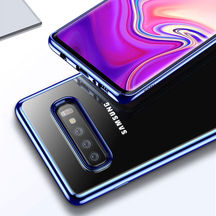 TOTUDESIGN Concise Series Shockproof Electroplating TPU Protective Case for Galaxy S10 Plus