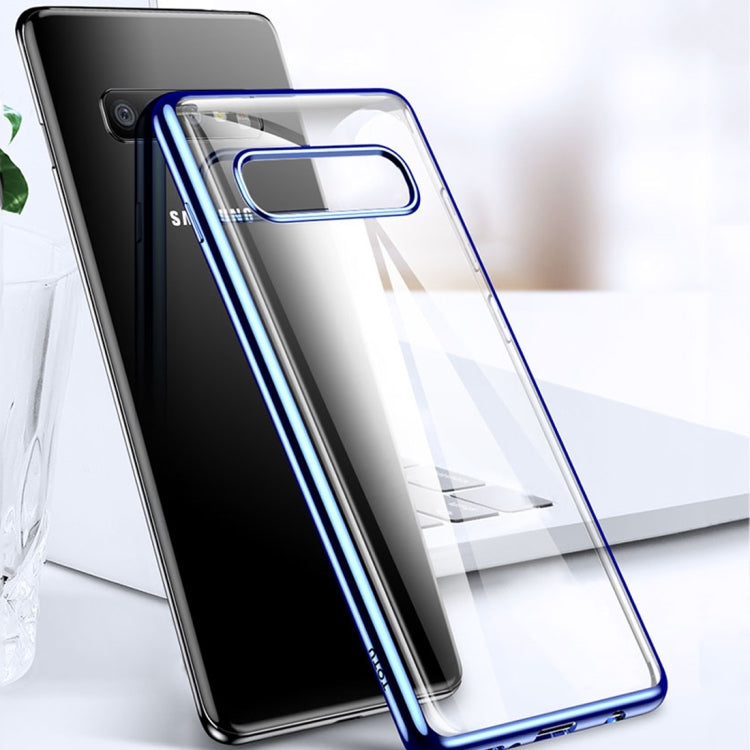 TOTUDESIGN Concise Series Shockproof Electroplating TPU Protective Case for Galaxy S10 Plus
