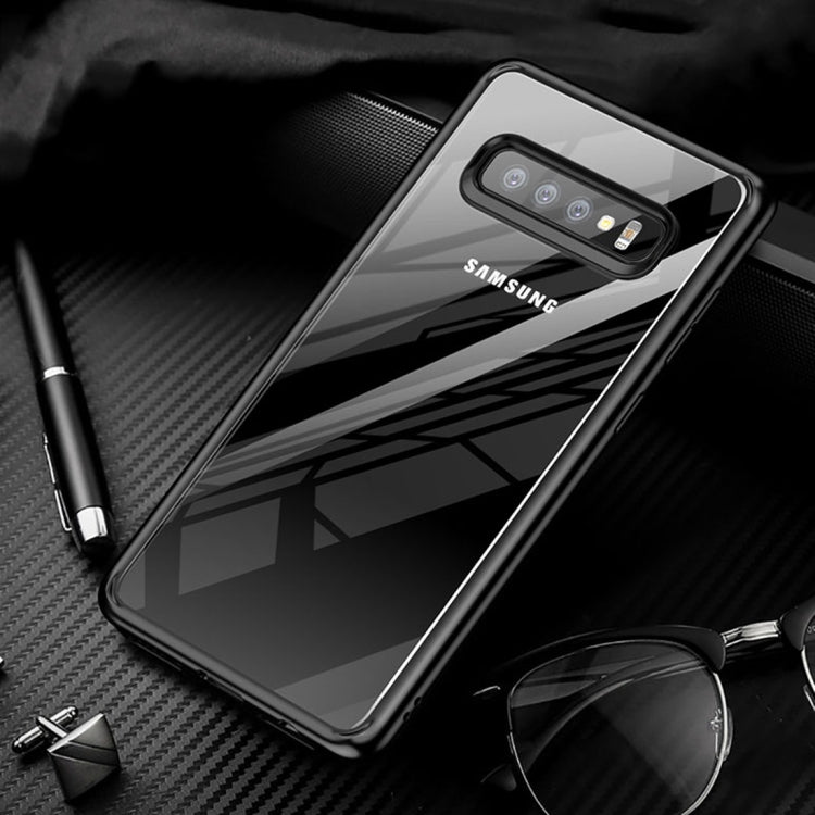 TOTUDESIGN Crystal Color Series Sim Version Shockproof TPU + Acrylic Protective Case for Galaxy S10 E