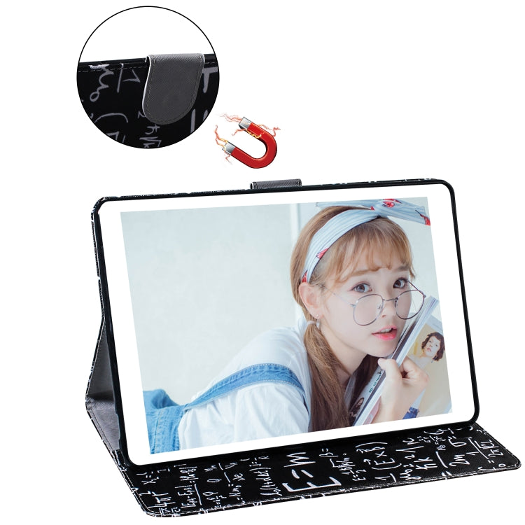 Formula Pattern Horizontal Flip Leather Case for Galaxy Tab S5E T720 / T725, with Holder & Card Slot & Wallet