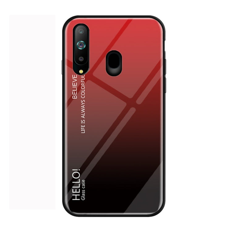 Gradient Color Glass Protective Case for Galaxy A8s