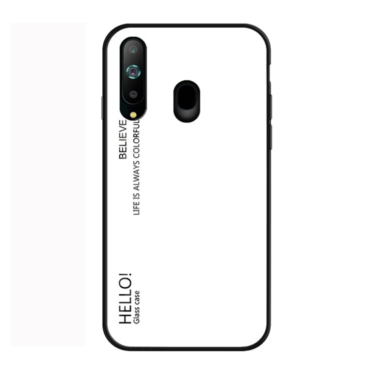 Gradient Color Glass Protective Case for Galaxy A8s