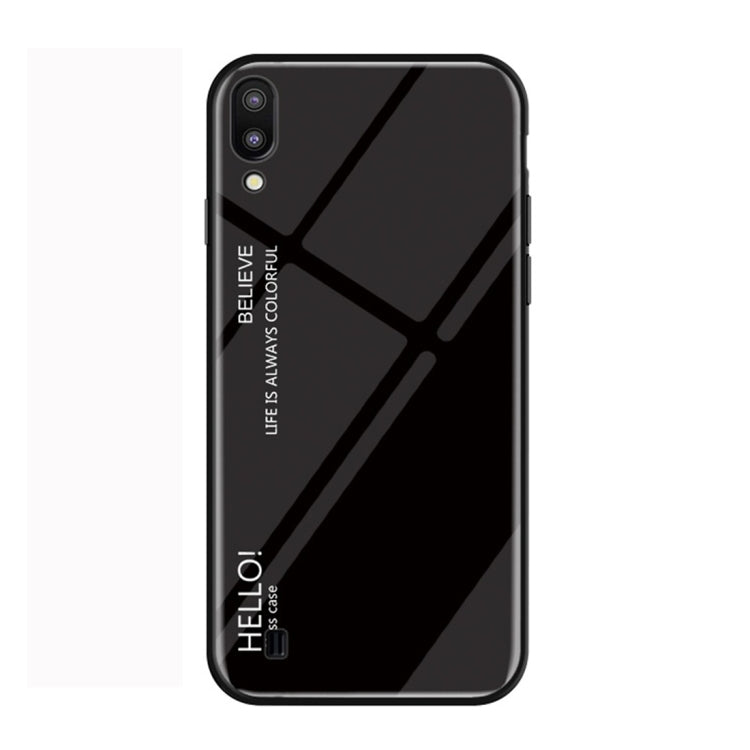Gradient Color Glass Protective Case for Galaxy M10