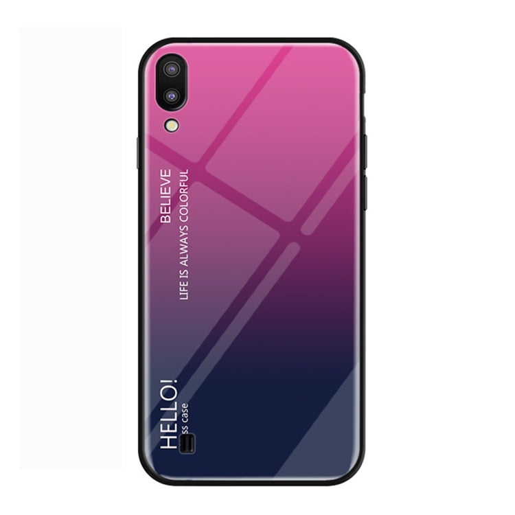 Gradient Color Glass Protective Case for Galaxy M10