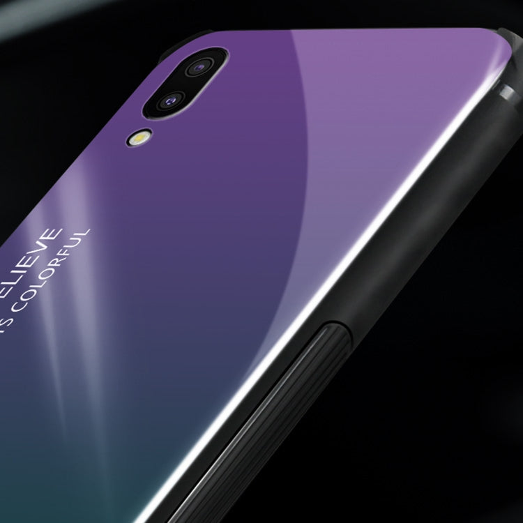 Gradient Color Glass Protective Case for Galaxy M10