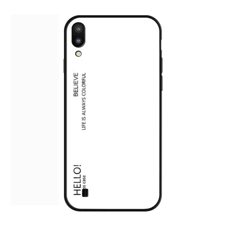 Gradient Color Glass Protective Case for Galaxy M10