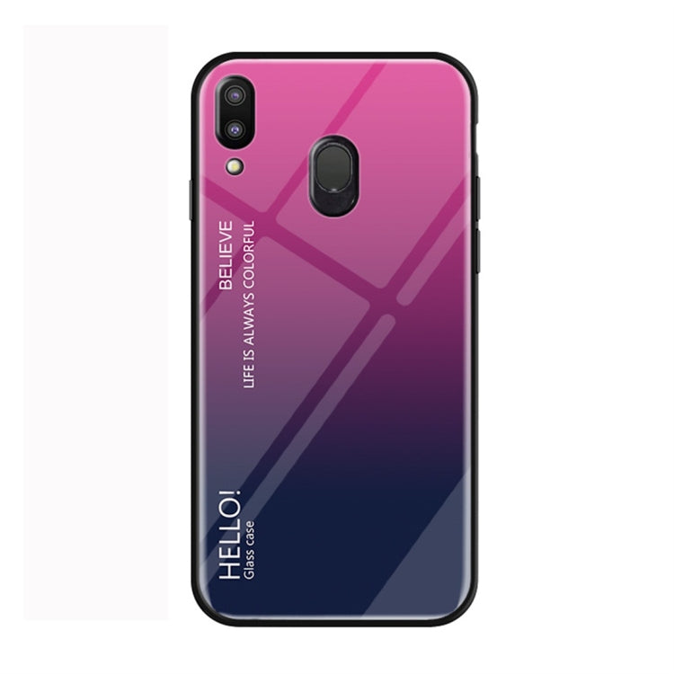 Gradient Color Glass Protective Case for Galaxy M20