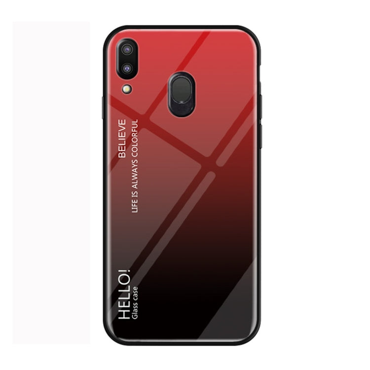 Gradient Color Glass Protective Case for Galaxy M20