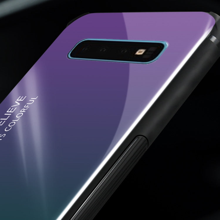 Gradient Color Glass Protective Case for Galaxy S10