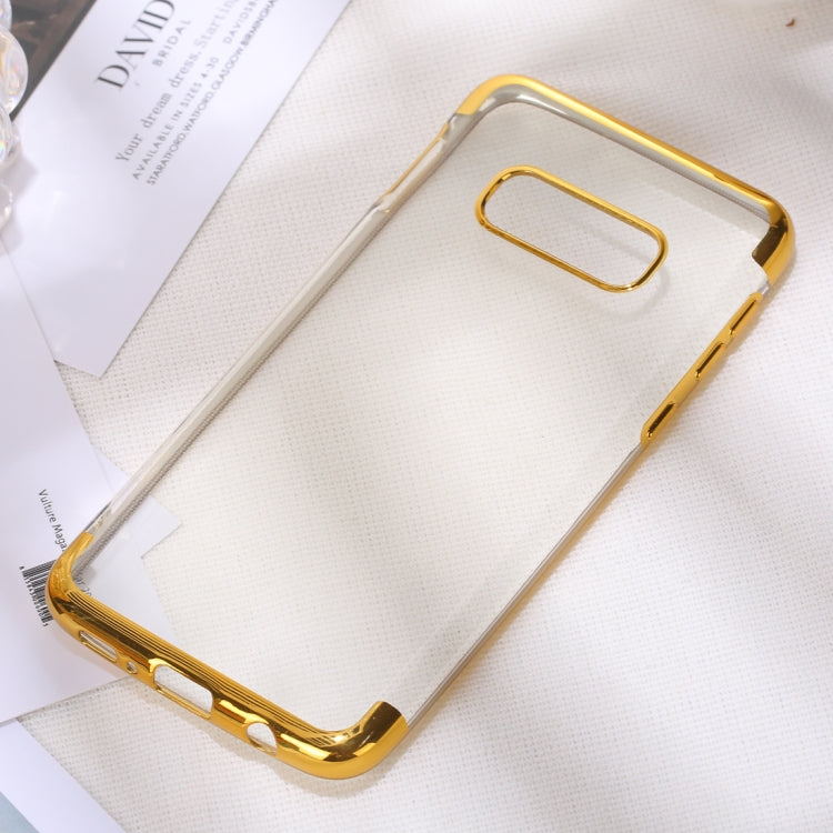 Three Sections Electroplating Side TPU Protective Back Case for Galaxy S10 E