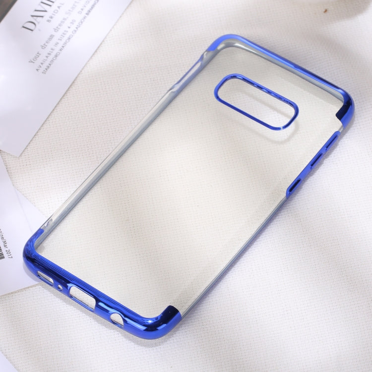 Three Sections Electroplating Side TPU Protective Back Case for Galaxy S10 E