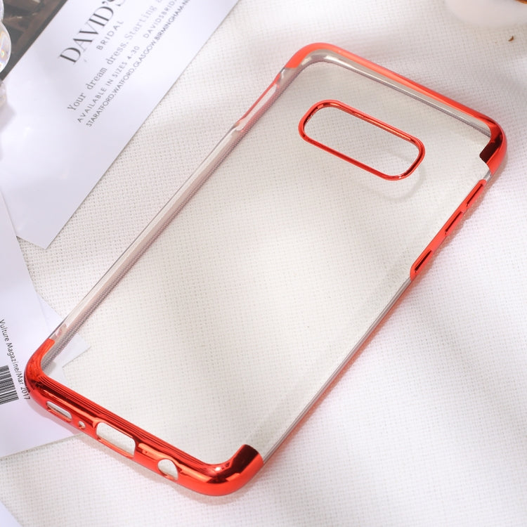 Three Sections Electroplating Side TPU Protective Back Case for Galaxy S10 E