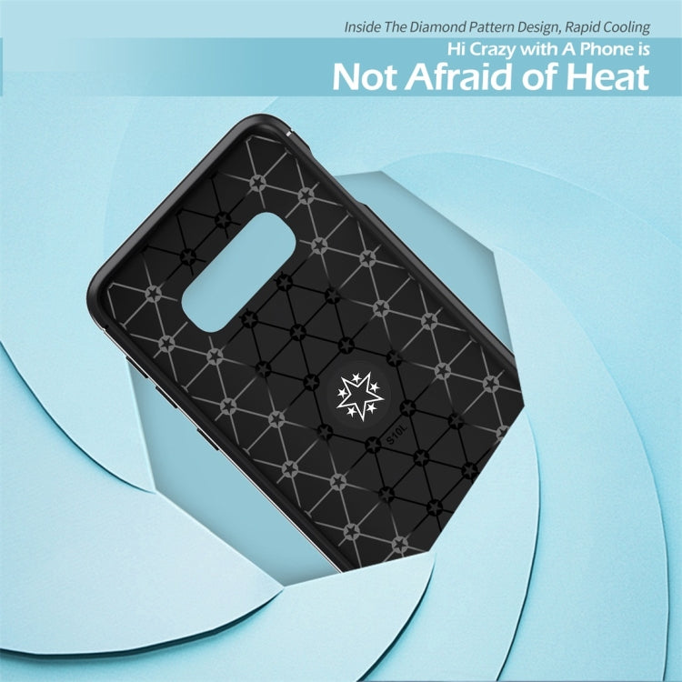 lenuo Shockproof TPU Protective Case for Galaxy S10 E, with Invisible Holder