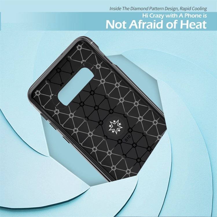 lenuo Shockproof TPU Protective Case for Galaxy S10, with Invisible Holder