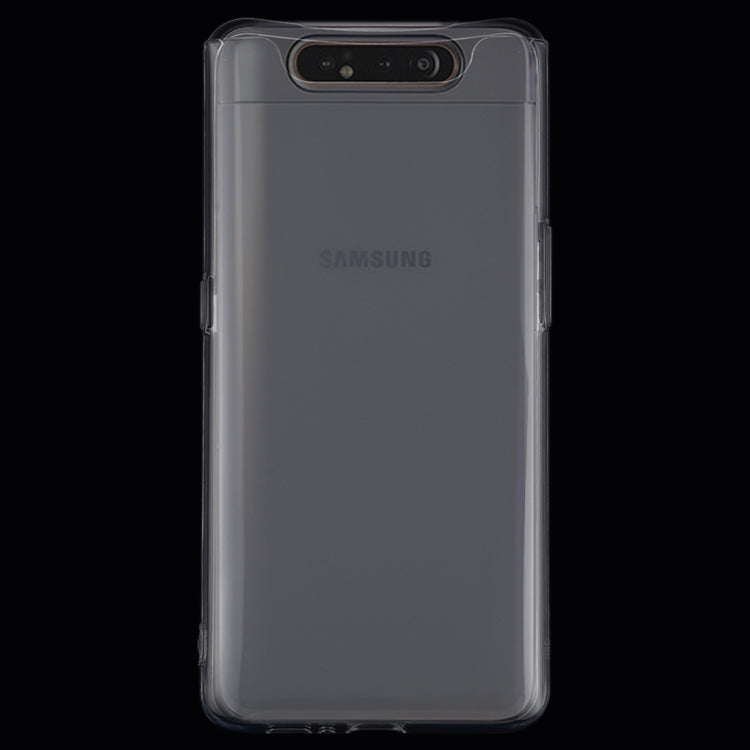 0.75mm Ultrathin Transparent TPU Soft Protective Case for Galaxy A80
