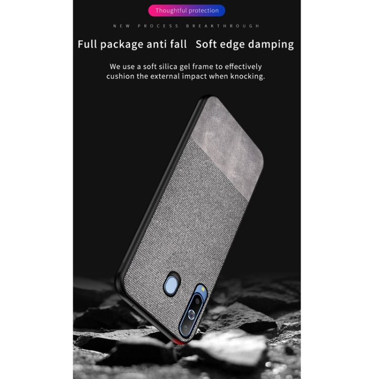 Shockproof Cloth Texture PC+ TPU Protective Case for Galaxy A70