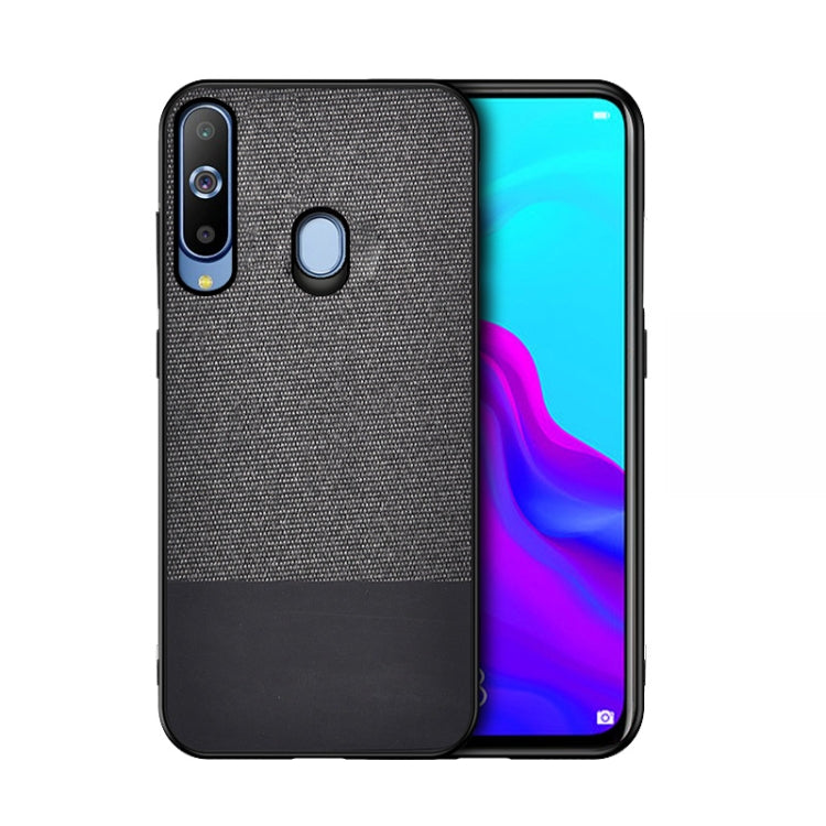 Shockproof Splicing PU + Cloth Protective Case for Galaxy A70