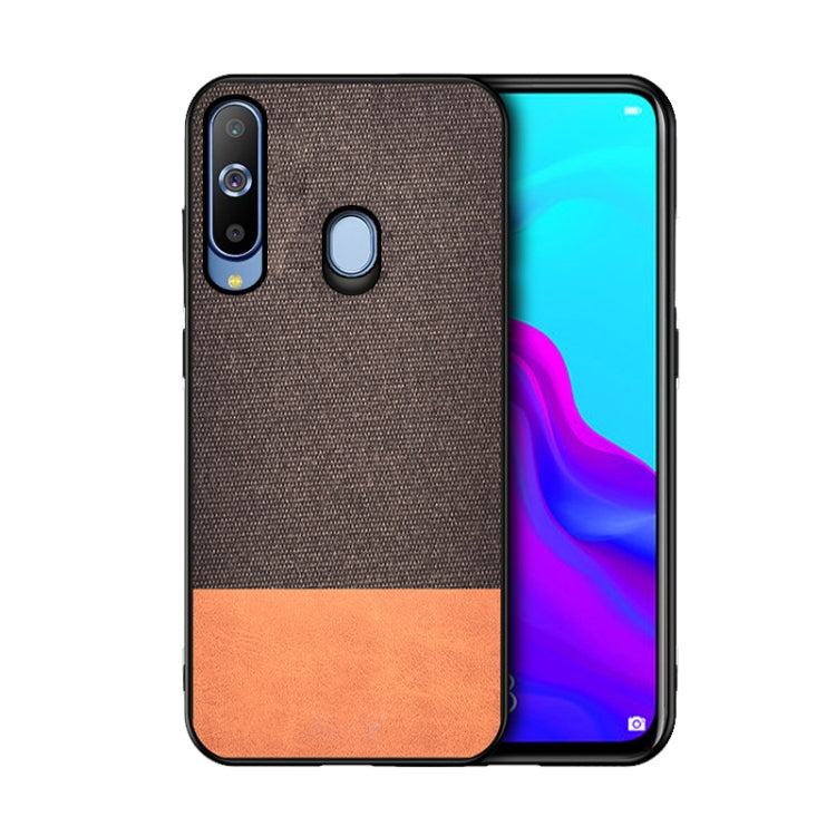 Shockproof Splicing PU + Cloth Protective Case for Galaxy A70