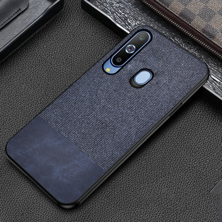Shockproof Splicing PU + Cloth Protective Case for Galaxy A70
