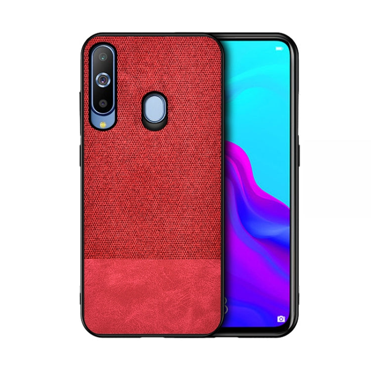 Shockproof Splicing PU + Cloth Protective Case for Galaxy A70